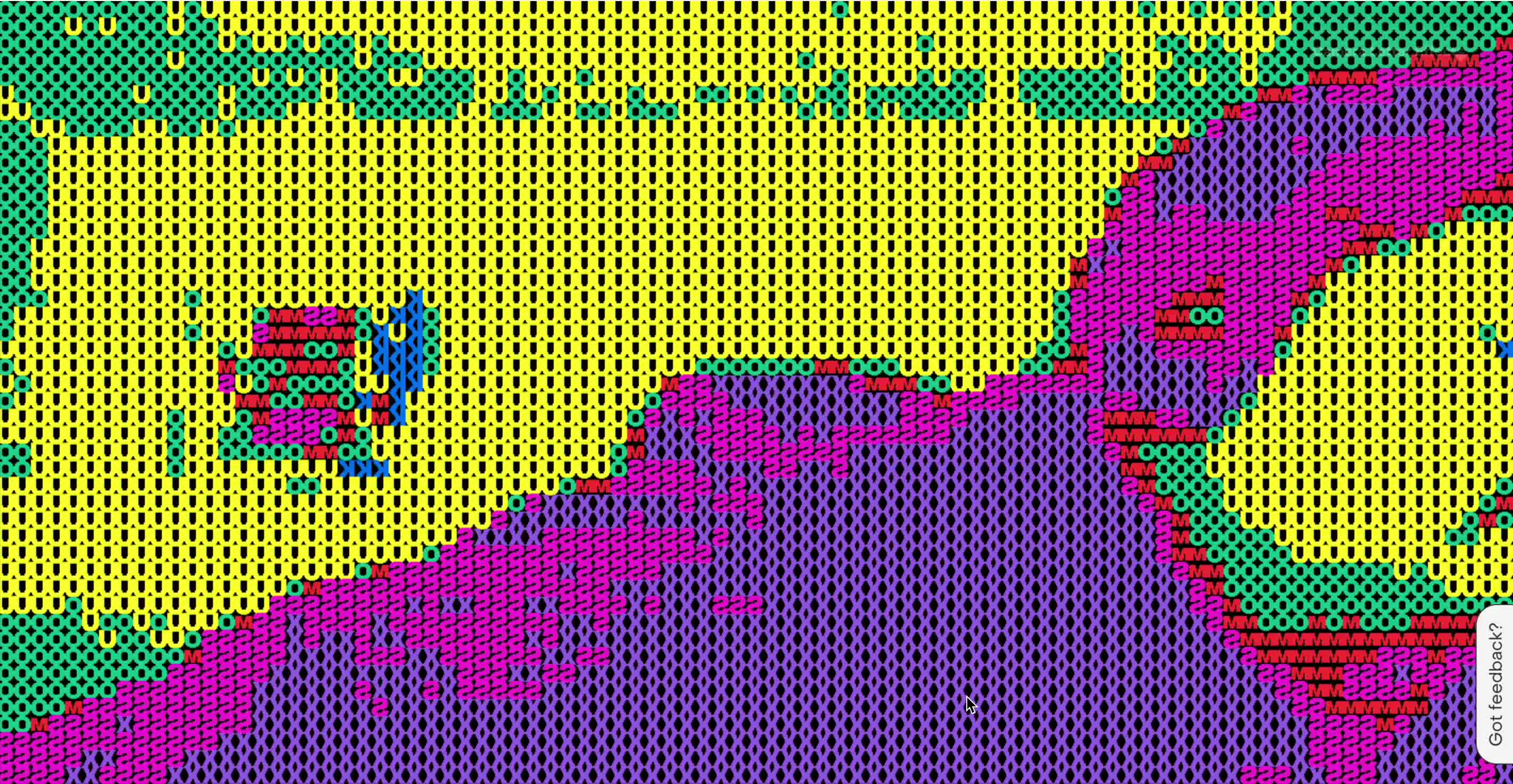 Interactive Letters — efecto cámara abstracto